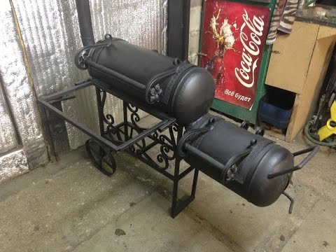 Коптильня из газовых баллонов Коптильня из газовых баллонов