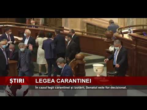 Legea carantinei merge la Senat
