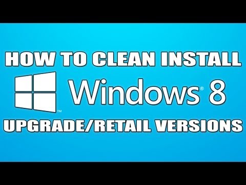how to perform clean install of windows 8