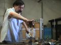 Moustacheman makes swan of glass!! WUNDERBAR! Moustacheman makes swan of glass!! WUNDERBAR!