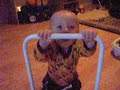 Alvin walking with help 6 months + 3 days old