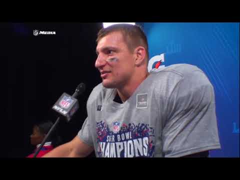Video: Rob Gronkowski Super Bowl 53 Patriots vs. Rams Press Conference