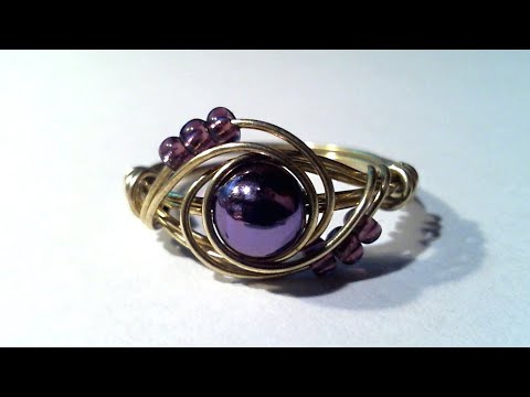 Anello semplice wire in  filo di rame colorato