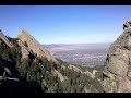 View of boulder from a mountain