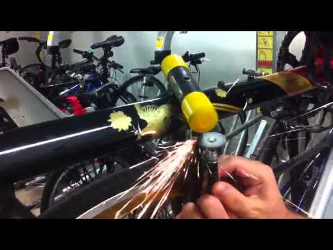 how to cut a u lock off