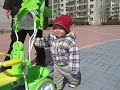 Thomas with bikes and cars