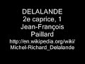 DELALANDE 2e caprice, 1