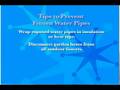 Tips to Prevent Frozen Water Pipes