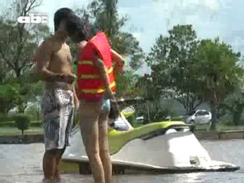 La gente aprovecho el fin de semana para refrescarse