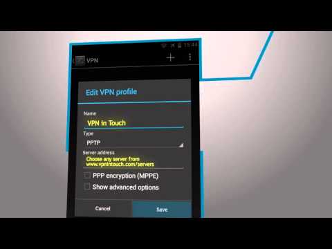 how to set pptp vpn on android
