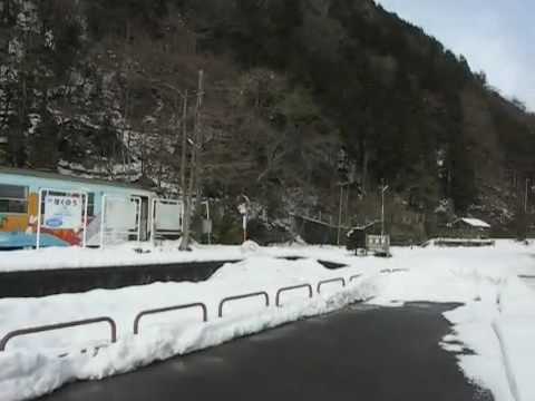 長良川鉄道の終着駅北濃駅周辺の様子 (Nagaragawa Railway)