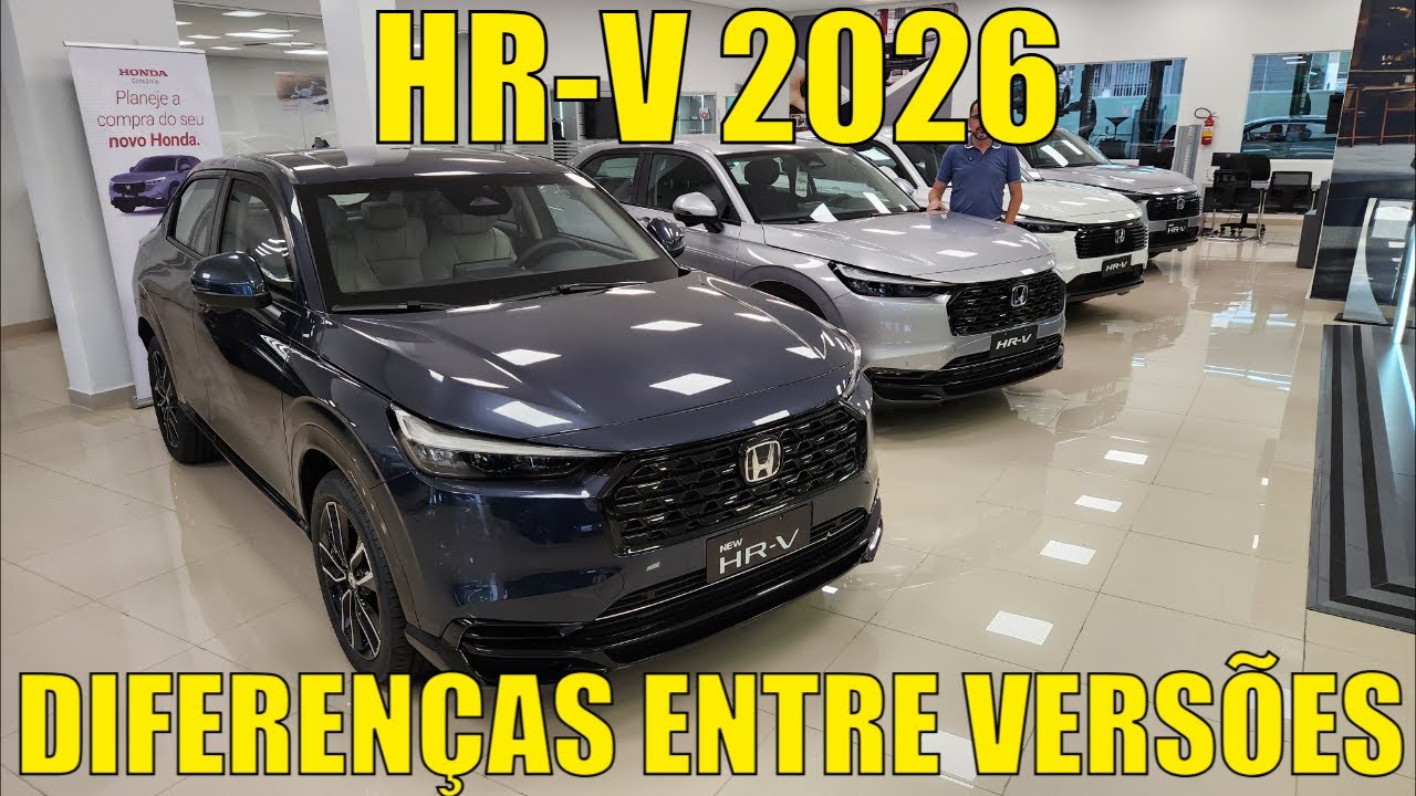 Honda HR-V 2026 - Diferenças entre as versões