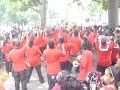 john f. kennedy high school marching band at the african heritage festival in paterson, nj