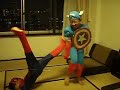 Teck Whye Spiderman vs Parc Oasis Captain America
