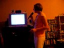 Megs singing I Don't Wanna Miss A Thing