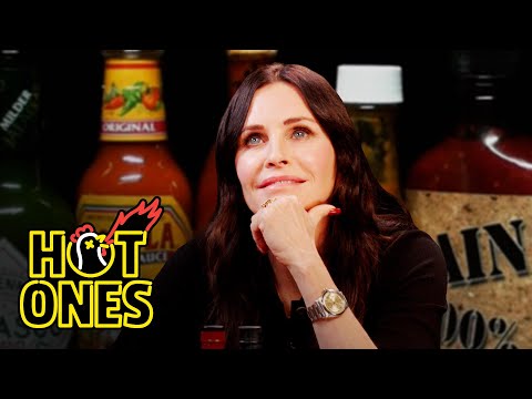 Courteney Cox Becomes Friends With Spicy Wings | Hot Ones