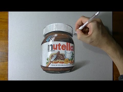 how to draw nutella