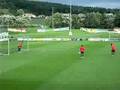 Adebayor quit training after he missed the penalty