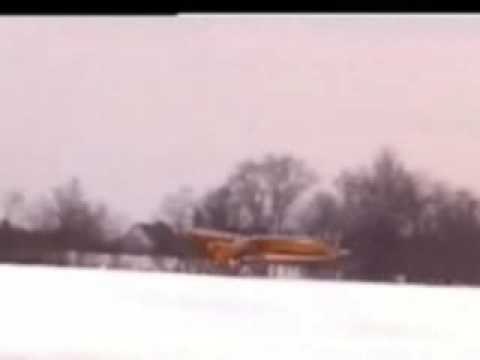 Fly on snow skis