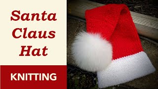 How to Knit a Santa Hat on Circular Needles  Chris