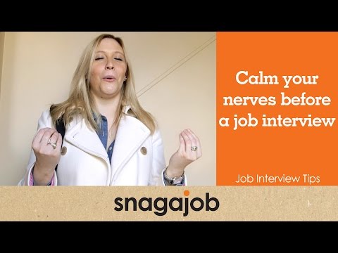 how to control nerves before an interview