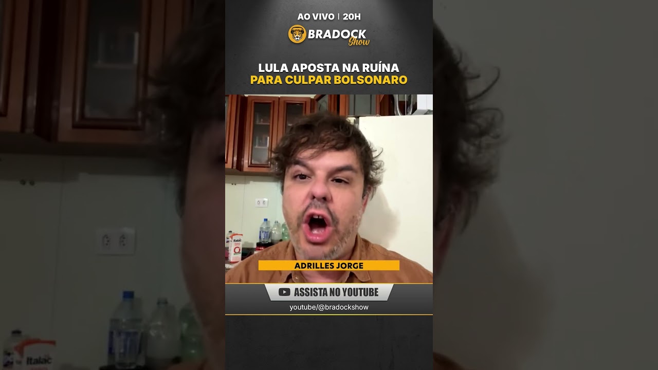 LULA APOSTA NA RUÍNA PARA CULPAR BOLSONARO