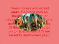 Stop horse cruelty.