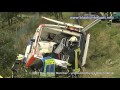 13.09.2011: Rettungswagen mit Patient stürzt in Graben