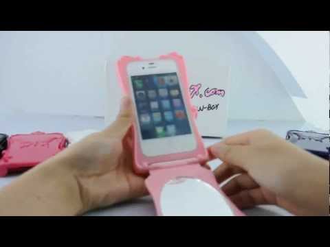 iphone 4S pink case - Take a look of this case here:http://goo.gl/emFCT. For girls, a mirror is a must-have to frequently check their make-up. That's why we introduce you this har...