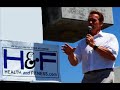 Arnold Schwarzenegger visits Muscle Beach Venice Ca