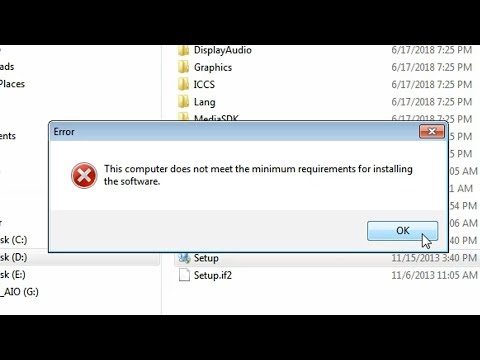 Solved - Intel HD Graphics _ "This computer does not meet the minimum requirements"