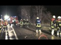 2 Tote und 1 leicht verletzte Person bei Horrorchrash - 2 Personen im PKW verbrannt