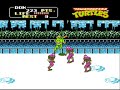 part 2 of tmnt 2 for the nes. into the sewers, then into the snow! commentary: 0:01 - you knew there had to be at least one sewer. you can walk in the water down there just fine. 0:20 - sledgehammer foots are best dealt with using jumpkicks. 0:46 - gah. mousers. try and kill them with a special attack as they jump through the wall, because if they get loose, they can become a total pain in the rear. if they do get past you, try jumpkicks. if they latch on to you, ram the buttons to shake them off. 1:27 - as you can see, the buggers can be hard to hit. 2:40 - this part is interesting. you can stay on the upper level and run under the gate, or you can try and 