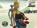 GTA:San Andreas Brawl(alien vs predador vs homer simpsom)