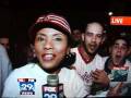 videos de Reporter goes bitch on drunk guy during Phillies Riot