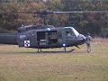 Bell Huey UH-1 Helicopter Start up Dust off Bell Huey UH-1 Helicopter Start up Dust off