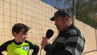 Entrevista al portero del Alevín Noa, después del partido contra el At. Callosa