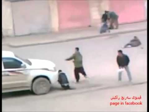سليمانى - killing sherzad and wounding some others by jalal talabany's gunmen in sulaimanya, in front of sulaimanyia civil hospital.