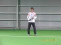 【硬式テニス】野木コーチのボレーショット映像／横