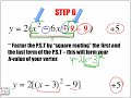 Steps to Completing the Square Part 2