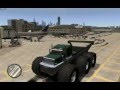 Grand Theft Auto IV - GIANT MONSTER TRUCK CITY MAYHEM COMPLETE DESTRUCTION