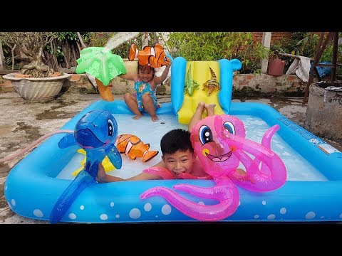 Trò Chơi Phao Hơi Sinh Vật Dưới Biển ❤ ChiChi ToysReview TV ❤ Đồ Chơi Trẻ Em Baby Fun Kids Songs