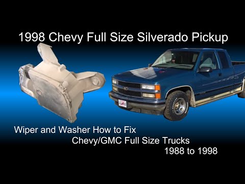Wiper and Washer How to Fix on Chevy/GMC full size trucks 1988 to 1998 DIY