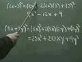 Binomio al cuadrado - ejemplo 02