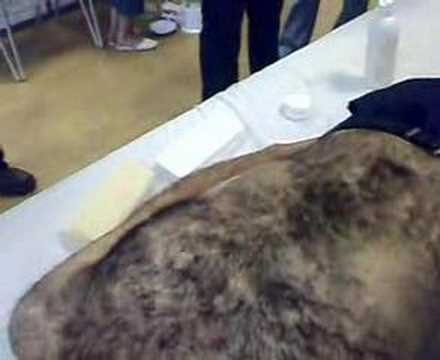Keiths Body wax for comic relief
