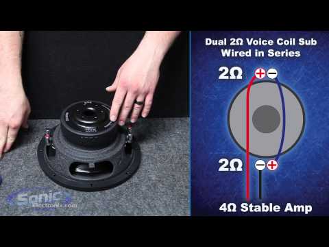4 ohm - Learn how to wire a dual 2 ohm car subwoofer to a 4 ohm final impedance using the series wiring method. The most common question we are asked here at Sonic E...