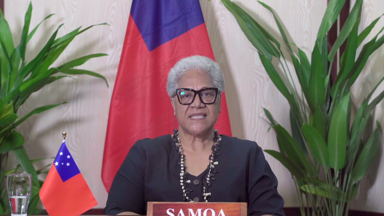Honorable PM of Samoa: Fiame Naomi Mataafa -