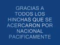 marcha y banderazo en la auf de la hinchada de nacional