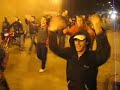 marcha y banderazo en la auf de la hinchada de nacional