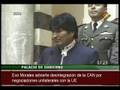 videos de Evo Morales advierte desintegración de la CAN por negociaciones unilaterales con la UE - Nov 2008